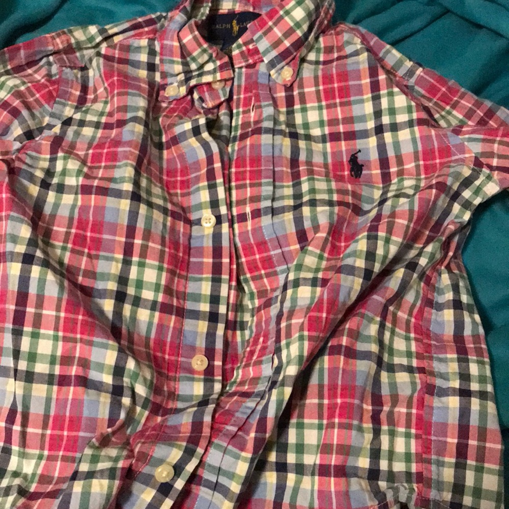 3T multicolored polo shirt